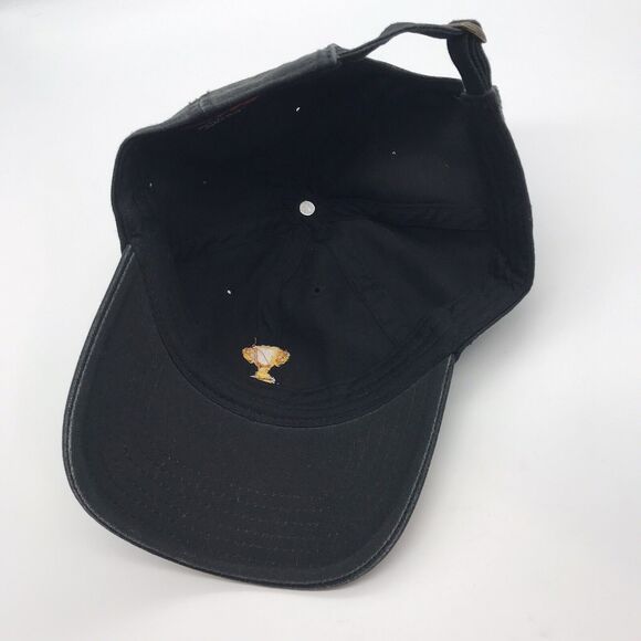 Gold Lurex Trophy Baseball Cap Otto Black 1st Place Award Champion Winner #1 Hat - Picture 7 of 8